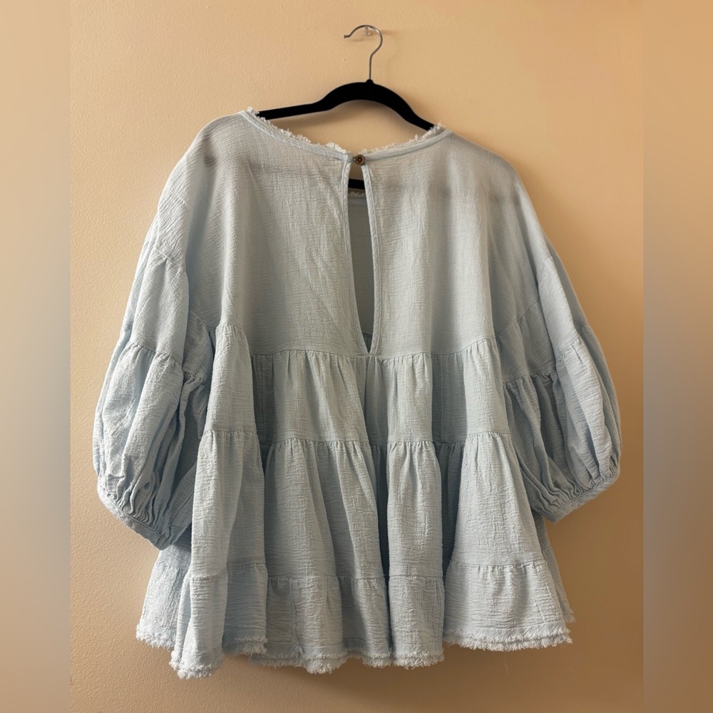 Free People Briana Tunic in Dew Shine- Like New - Size XS - Picture 4 of 6